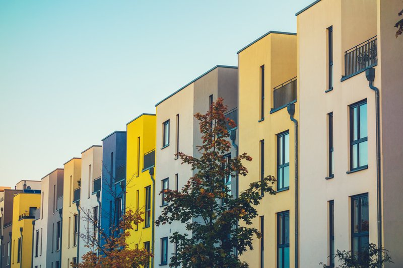 Vecindario de Sosúa con atardecer